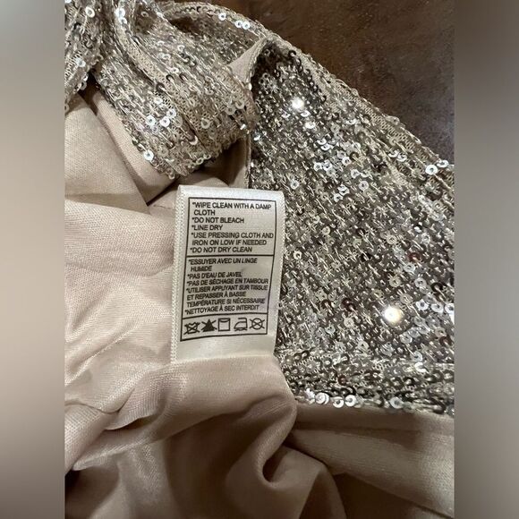 BB Dakota Steve Madden silver sequin duster size XS NWT - Picture 11 of 12